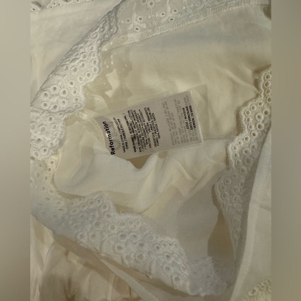 🩷Reformation Valetta Two Piece White NWOT - Picture 4 of 6